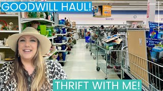 GOODWILL THRIFTING This is why you ALWAYS look in the glass section 🙀💰 Goodwill Thrift Haul [upl. by Llabmik949]