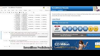 EuroMillions Predictions for Tuesday 27122022 [upl. by Lorrie741]