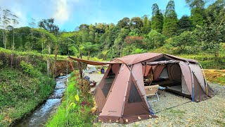 Camping Keluarga di DJAMUJU COFFEE CAMP Ciwidey Bandung  Camping Bareng AdhitHakim  인도네시아 캠핑장 [upl. by Auqemahs]