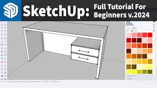 SketchUp 2024 Tutorial 3D Modeling Tutorial For Beginners [upl. by Seuqirdor681]