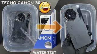 Tecno Camon 30 Water Test 💦💧 The Very First Ultimate Water Test Of Tecno Camon 30 [upl. by Rosol]