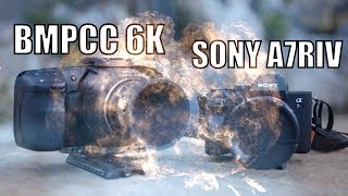 Bmpcc 6k vs Sony A7riv [upl. by Kcirrad46]