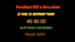 Prediksi hk senin 02 Nov 2020 [upl. by Liw]