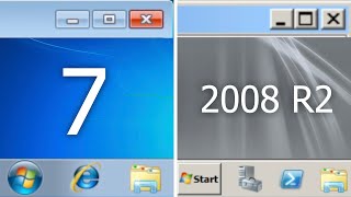 Windows 7 vs Server 2008 R2 [upl. by Eseekram]