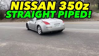 2004 Nissan 350z 35L V6 Exhaust w STRAIGHT PIPE [upl. by Akemed139]