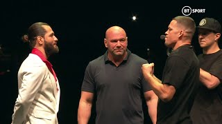 Full UFC 244 Press Conference Masvidal and Diaz face off in New York [upl. by Annawahs]