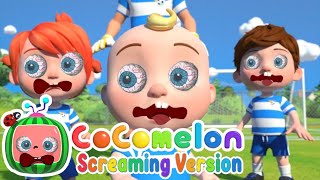 CoComelon In The Soccer Ball Song Screaming Version [upl. by Dewitt]