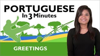 Learn Brazilian Portuguese  How to Greet People in Brazilian Portuguese [upl. by Liederman]