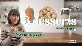 3 DessertsGoûters Express au Thermomix  Rapides et Faciles [upl. by Knox]