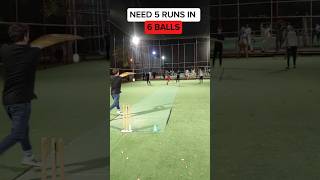 Need 5 runs in 6 balls indoor cricket ❤️‍🔥🏏 cricket shorts [upl. by Aihsaei]