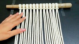 Macrame Simple Design Tutorial Stepbystep Macrame Wall Hanging  Macrame [upl. by Viccora486]