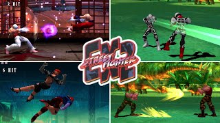 Street Fighter EX2 Arcade All Super Combos Including the Exclusives [upl. by Orelle]