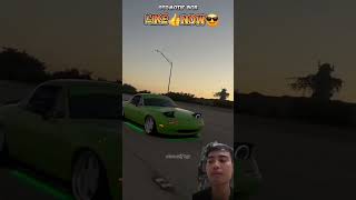 Mazda miata miata automobile stance rx100 drifting mazdamiata drift jdm reaction creator [upl. by Fiann]