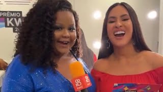 Isabelle Nogueira entrevista Mc Carol no Prêmio Kwai 2024 [upl. by Ateuqirne]