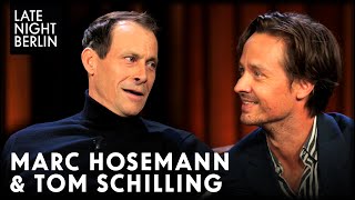 Marc Hosemann amp Tom Schilling über quotAchtsam Mordenquot  Late Night Berlin [upl. by Enerod155]