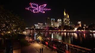 Timelapse der Drohnenshow zur Altstadt Eröffnungsfeier [upl. by Nosnev]