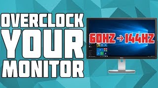 How to Overclock Your Monitor How to Increase Monitor HzRefresh Rate More FPS Nvidia Tut [upl. by Custer]