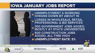 Unemployment remains at 30 percent in Iowa [upl. by Mercedes593]