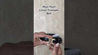 Unboxing the Celine MEDIUM TRIOMPHE BELT IN TAURILLON LEATHER unboxing celinefashion [upl. by Werna331]