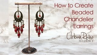 How to Create Beaded Chandelier Earrings [upl. by Ahsyat]