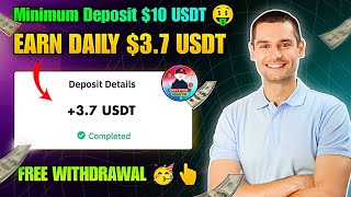 New Usdt Earning Site  Usd Site 2024 Withlout Investment  Usdt Earning Website [upl. by Elva]