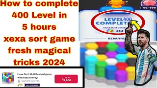 How to complete Fast 500 Level xexa sort game 2024  Hexa sort game gameplay Hexa sort tutorial [upl. by Aina4]