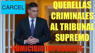 🛑DANA ‼️ÚLTIMA HORA ‼️LLUEVEN LAS QUERELLAS POR HOMICIDIO ‼️POLÍTICOS ANALFABETOS TONTOS Y MALOS ‼️ [upl. by Rosanne]