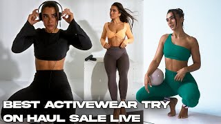 BEST ACTIVEWEAR TRY ON HAUL SALE LIVE [upl. by Hokanson]