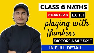 6 CLASS 6 MATHS  FACTOR AND MULTIPLE  CHAPTER 3 PLAYING WITH NUMBER  MATHS BY GAURAV [upl. by Gasparo]