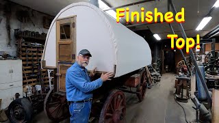 The Final Sheep Wagon Canvas Top Install  Engels Coach Shop [upl. by Dee]