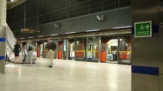 Jubilee line Canary Wharf to North Greenwich 2014 [upl. by Rehtul]