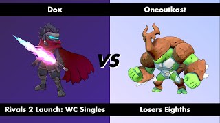 Dox  Clairen  vs Oneoutkast  Kragg    WC Losers Eighths [upl. by Ecienahs]