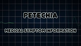 Petechia Medical Symptom [upl. by Yrokcaz]