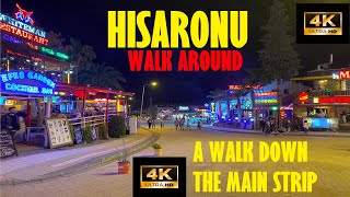 Hisarnou Olu Deniz Main Strip Walk 2022 [upl. by Aiuqcaj439]