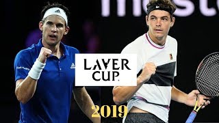 Dominic Thiem VS Taylor Fritz Laver Cup 2019 [upl. by Treblig]