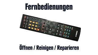 Fernbedienung  Öffnen  Reinigen  Reparieren [upl. by Gnahc]