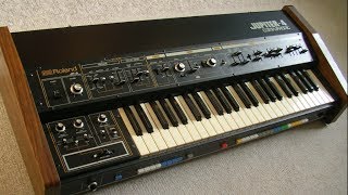 Roland Jupiter4 Analog Synthesizer 1978 quotTen Soundsquot demo [upl. by Ydoow]