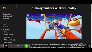 Craziest Unblocked Games  Subway Surfers Winter Holiday [upl. by Ymor]