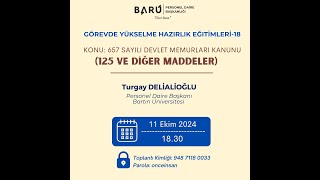 657 sayılı Devlet Memurları Kanunu125 ve diğer maddeler [upl. by Ettelocin]