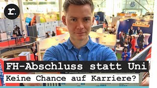 FHAbschluss statt Uni  Keine Chance auf Karriere  reporter [upl. by Onairam]