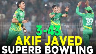 Akif Javed Bowling  UMT Markhors vs Lake City Panthers  Match 1  Champions Cup 2024  M9A1K [upl. by Uball]