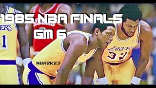 Sixers vs Lakers  1985 NBA Finals Game 6  Ep 10  The 40 Year NBA Sim NBA2K23 [upl. by January]