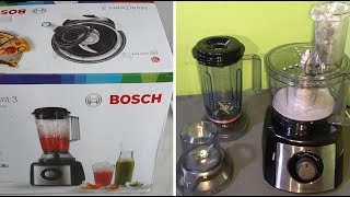 How to Start amp Use  Bosch MultiTalent 3 MCM3501M Food Processor  Installation Tutorial [upl. by Sumedocin]