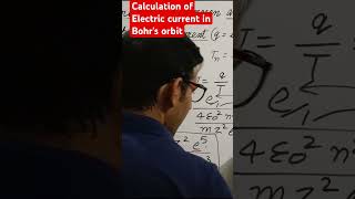 Electric current of electron in Bohrs orbit ncrt cbse [upl. by Ahsinik223]