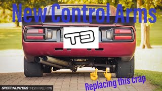 Installing my new Techno Toy Tuning T3 Control Arms on the RB25 280Z  Weekly Vlog [upl. by Nnylrahc]