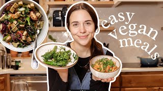 Wholesome and EASY Vegan Meals  What I Eat in a Day [upl. by Warp89]