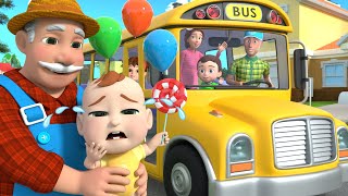 Wheels on the Bus  Baby Toddler Songs  Nursery Rhymes amp Kids Songs [upl. by Kimbell]