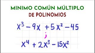 Minimo Comun Multiplo de Polinomios  E15 [upl. by Mannos]