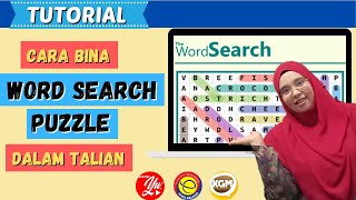 TUTORIAL WORD SEARCH PUZZLE [upl. by Kirat]