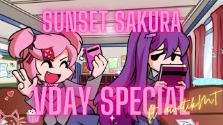 Sunset Sakura Natsuki x Yuri VDay Special 12 [upl. by Aehsila447]